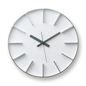 【ふるさと納税】Edge Clock/ホワイト（AZ-0115 WH）Lemnos レムノス 時計　【インテリア 時計】　お届け：※申込状況によりお届け迄1～2ヶ月程度かかる場合があります。