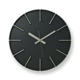【ふるさと納税】Edge Clock/ブラック（AZ-0115 BK）Lemnos レムノス 時計　【インテリア 時計】　お届け：※申込状況によりお届け迄1～2ヶ月程度かかる場合があります。