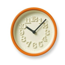 【ふるさと納税】小さな時計 / オレンジ （WR07-15 OR）Lemnos レムノス 時計　【工芸品 装飾品 民芸品 伝統技術 インテリア 時計 掛け時計】　お届け：※申込状況によりお届け迄1～2ヶ月程度かかる場合があります。