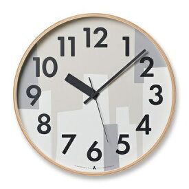 【ふるさと納税】KASUMI / ベージュ （AWA19_11_BG）Lemnos レムノス 時計　【インテリア】　お届け：※申込状況によりお届け迄1～2ヶ月程度かかる場合があります。