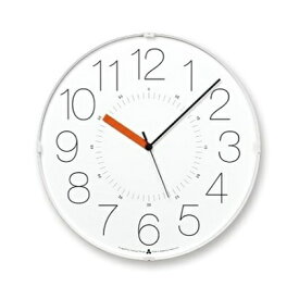 【ふるさと納税】CARA / ホワイト/オレンジ（AWA21-01 WH-O）Lemnos レムノス 時計　【インテリア 民芸品 工芸品 伝統技術】　お届け：※申込状況によりお届け迄1～2ヶ月程度かかる場合があります。