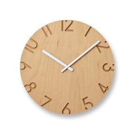 【ふるさと納税】CARVED WOOD BIRCH / Lサイズ（NTL16-05） レムノス Lemnos 時計　【工芸品 装飾品 NTL16-05 掛け時計 インテリア】　お届け：※申込状況によりお届け迄1～2ヶ月程度かかる場合があります。