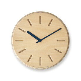 【ふるさと納税】Paper-Wood CLOCK line/ネイビー（DRL19-06 NV） レムノス Lemnos 時計　【装飾品 民芸品 工芸品 伝統技術 インテリア】　お届け：※申込状況によりお届け迄1～2ヶ月程度かかる場合があります。