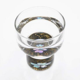 【ふるさと納税】【高岡漆器】杯　金桜（貝入）黒　【民芸品 工芸品 伝統技術】