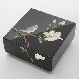 【ふるさと納税】【高岡漆器】小箱 錆絵花鳥 木蓮 民芸品 工芸品