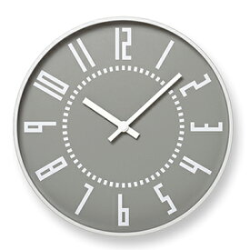 【ふるさと納税】eki clock / グレー（TIL16-01 GY）Lemnos レムノス 時計　【装飾品 民芸品 工芸品 伝統技術 インテリア】