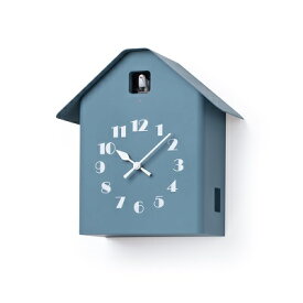 【ふるさと納税】Dachs Cuckoo / ブルー（RF20-03 BL）レムノス Lemnos カッコー時計　【工芸品 装飾品 カッコー時計 時計 時間 インテリア】