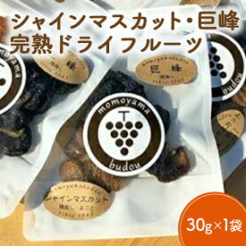 【ふるさと納税】完熟ドライグレープMIX1袋（シャインマスカット＆巨峰）｜果物詰合せ・フルーツ・加工食品・シャインマスカット・巨峰・ドライフルーツ ※北海道・沖縄・離島への配送不可