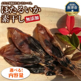 【ふるさと納税】＼選べる内容量／【大量シェア】ホタルイカ 素干：浜浦水産シェアセット｜ 400g 1kg 2kg ほたるいか 天然塩 魚貝類 魚介類 海鮮 海産物 素干し 干物 ひもの 乾物 珍味 大量 シェア お裾分け お取り寄せ 人気 日本海 北陸 富山県 富山湾 魚津市 送料無料
