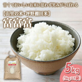 【ふるさと納税】山の湧き水 寒暖差 山里 山里の米・坪野米 R7年産 富富富 5kg ｜ふふふ 新米 こめ コメ お米 おこめ 白米 精米 香り うまみ あまみ 自慢 高品質 富山 魚津　※北海道・沖縄・離島への配送不可