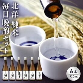 【ふるさと納税】【日本酒】毎日純米晩酌セット720ml　晩酌 贈答 お酒 魚津酒造【 アルコール 米 味わい 香り旨み 醸造 低精白 毎日 】 ※北海道・沖縄・離島への配送不可