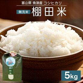 【ふるさと納税】【早期予約】米 令和7年産 コシヒカリ 5kg 無洗米 棚田米 ヤギの杜｜富山 こめ コメ お米 おこめ 白米 精米 新米 ※北海道・沖縄・離島への配送不可 ※2025年10月上旬頃より順次発送予定