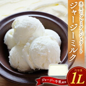 【ふるさと納税】【訳あり】 プレミアムジェラート ジャージーミルク 1L | 業務用 簡易包装