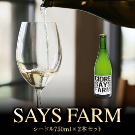 【ふるさと納税】SAYS FARM シードル 750×2本セット