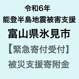 【ふるさと納税】【令和6年能登半島地震災害支援緊急寄附受付】富山県氷見市災害応援寄附金（返礼品はありません）