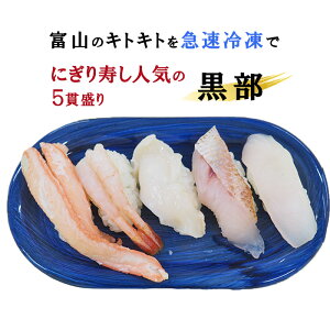【ふるさと納税】【選べるお寿司】富山のお寿し5貫盛り 冷凍配送 富山県黒部市