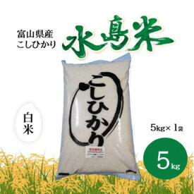 【ふるさと納税】栽培期間中農薬・化学肥料不使用　こしひかり　白米 5kg×1袋(5kg)【1735134】