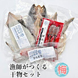【ふるさと納税】現役漁師が直接つくる富山湾と日本海の干物セット(梅)　【魚貝類 アジ 干物 ホッケ 日本海産鮮魚】