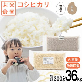 【ふるさと納税】 米 コシヒカリ 【選べる内容量 種類 発送回数】 [お米食堂 富山県 舟橋村 57050223] お米 米 こめ コメ 玄米 一分づき 無洗米 白米 精米 ごはん 備蓄 長期保存 富山県産 定期便 1回 3回 300g 900g 2kg 3kg 30kg 36kg