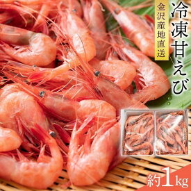 【ふるさと納税】【2026年先行予約】 金沢港産 冷凍 甘えび 約500gパック×2 | 金沢港産 海老 えび エビ 刺身 甘エビ 海鮮 直送 リピート 高評価 北陸 ストック おかず あまえび あまエビ 海老 丼 魚介類 水産 食品 産地直送 旬の味覚 国産 人気 おすすめ 送料無料