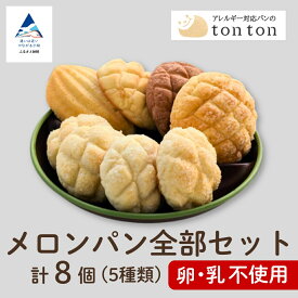 【ふるさと納税】《卵・乳アレルギー対応》 メロンパン全部セット 冷凍パン 卵不使用 乳不使用 冷凍 パン 小松市 石川県 012048【トントンパン】