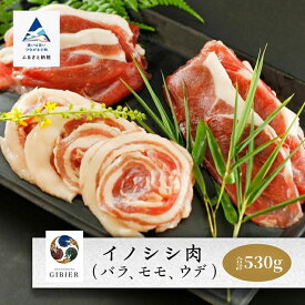 【ふるさと納税】 イノシシ肉 食べ比べセット ( バラ モモ ウデ ) 合計 530g ジビエ 肉 猪 いのしし 小松市 石川県 010176【ジビエアトリエ加賀の國】