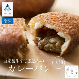 【ふるさと納税】 自家製牛すじ煮込みのカレーパン 《 10個入り 》 カレーパン おかずパン パン カレー グルメ お取り寄せ お中元 お歳暮 ギフト 小松市 石川県 011040【フォーサムワン】