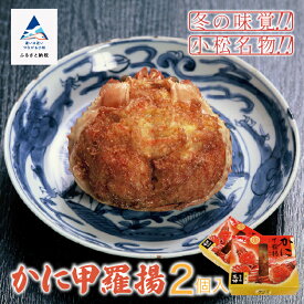 【ふるさと納税】 かに甲羅揚 2個入 《 安宅の関 長沖 》 小松市 老舗料亭 かに甲羅揚 カニ 蟹 グルメ お取り寄せ 人気 ランキング おすすめ お中元 お歳暮 ギフト 小松市 こまつ 石川県 ふるさと 故郷 納税 014017【安宅の関 長沖 】