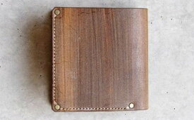 【ふるさと納税】 二つ折り財布 / 「 LEATHERS by Kei Arabuna 」 財布 サイフ さいふ 手作り デザイン 革 小物 工芸品 伝統 工芸 お中元 お歳暮 父の日 ギフト 小松市 石川県 105002【KEI ARABUNA ART STUDIO】