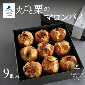 【ふるさと納税】丸ごと栗のマロンパイ（9個入） | スイーツ 栗 パイ マロンクリーム | 母の日 ギフト プレゼント 贈りもの | 石川県 小松市 【株式会社パティスリーロリアン】