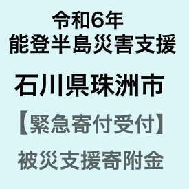 【ふるさと納税】【令和6年能登半島災害支援緊急寄附受付】石川県珠洲市災害応援寄附金（返礼品はありません）