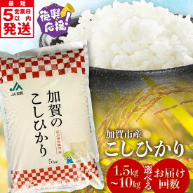 【ふるさと納税】＼最短5営業日発送／【選べる容量・定期便】 こしひかり 令和7年産 1.5kg 3kg 5kg 10kg 1回 定期便 3回 3カ月 6カ月 精米 生活応援米 銘柄米 お米 米 ギフト 贈り物 グルメ 食品 復興応援米 F6P-2394var