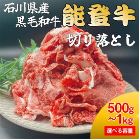 【ふるさと納税】【選べる容量】 能登牛切り落とし 500g～1kg 牛肉 最高級 切り落とし 焼肉 黒毛和牛 能登牛 F6P-2402var