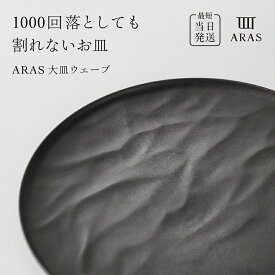 【ふるさと納税】ARAS大皿ウェーブ 27cm 大皿 プレート 割れない 保証付き ARAS 色 ・ 枚数が選べる 1枚 or 2枚 皿 最短 当日 発送 食器 贈り物 ギフト F6P-2584var