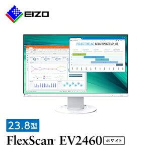 yӂ邳Ɣ[Łz EIZO  23.8^ (1920×1080) tj^[ FlexScan EV2460 zCg _ t j^[ p\R pcj^[ Q[~Oj^[ y1349218z
