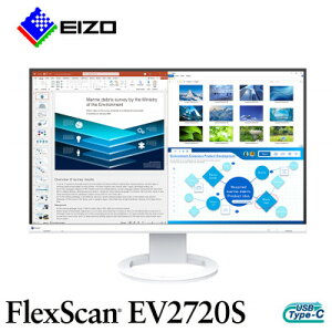 yӂ邳Ɣ[ŁzEIZO USB Type-C27^tj^[ FlexScan EV2720S zCgy1609244z