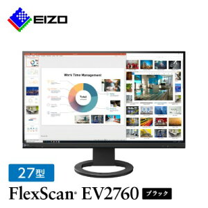 yӂ邳Ɣ[ŁzEIZO 27^(2560×1440)tj^[ FlexScan EV2760 ubN_ t j^[ p\R pcj^[ Q[~Oj^[ y1233644z