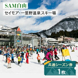 【ふるさと納税】SAM白山　共通シーズン券_ 石川県 白山市 観光 体験 スキー場 スキー シーズン券 チケット 利用券 スノボ スノーボード ウィンタースポーツ 【1250040】