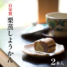 【ふるさと納税】自家製栗蒸しようかん（2本入り） 和菓子 羊羹