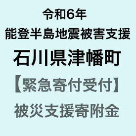 【ふるさと納税】【令和6年能登半島地震災害支援緊急寄附受付】石川県津幡町災害応援寄附金（返礼品はありません）