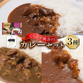 【ふるさと納税】てらおか風舎のカレーセット（能登牛カレー・能登ワインカレー・能登ポークカレー） [てらおか風舎（寺岡畜産株式会社） 石川県 志賀町 AA4279] カレー レトルト レトルトカレー セット 能登牛 ポークカレー