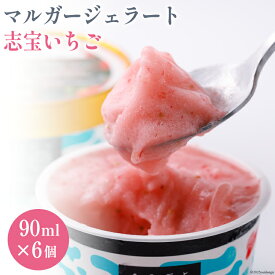 【ふるさと納税】 志宝いちご マルガージェラート 90ml 6個 計540ml セット [モアショップヤマモト 石川県 宝達志水町 38600456] アイス いちご イチゴ 苺 ジェラート シャーベット レビューキャンペーン