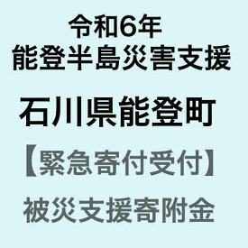 【ふるさと納税】【令和6年能登半島災害支援緊急寄附受付】石川県能登町災害応援寄附金（返礼品はありません）