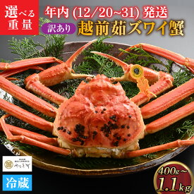 【ふるさと納税】【先行予約】[到着日指定可]【訳あり】蟹好きが唸る老舗カニ料理店の越前茹ズワイ蟹 ※お届け重量が選べる！＜年内発送＞ [E-085036] / カニ かに かにボイル かにみそ 越前ガニ ズワイガニ ずわい蟹 ズワイガニ 姿 福井