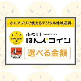 【ふるさと納税】「ふくいはぴコイン」福井市ふるさと納税ポイント【3,000円分〜300,000円分】 [A-198001] / 選べる金額 デジタル地域通貨 ホテル 観光 PAY アプリ オンライン キャッシュレス スマホ ポイント ペイ デジタルマネー 電子マネー デジタル 支払い 地域通貨