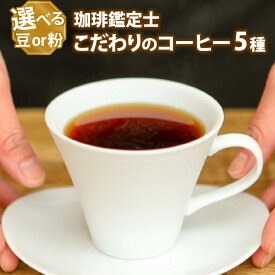 【ふるさと納税】スペシャルティコーヒー豆 5種類飲み比べセット【珈琲鑑定士が選ぶ】約500g 自家焙煎 珈琲 珈琲鑑定士 全国大会優勝 和珈屋 送料無料 [A-043004]