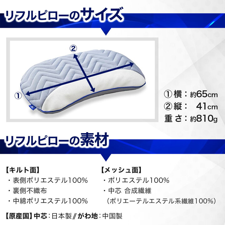 楽天市場】【ふるさと納税】MIZUNO リフルピロー ≪ミズノが本気で開発 