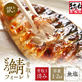【ふるさと納税】[訳あり] 骨取り サバ切り身（無塩）1kg or 2kg【ますよね サバ さば 鯖 切り身 フィーレ 切り身 厚切り 魚 海鮮 無塩 おかず 惣菜 惣菜 おかず 弁当 簡単 家庭用 訳あり冷凍 人気 NEW 新規】