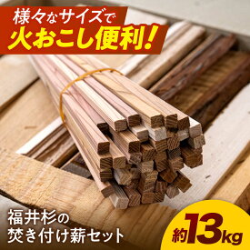 【ふるさと納税】PEFC認証 福井杉の焚き付け薪セット / サステナブル 間伐材利用 キャンプ 火付き良好 小浜市 / スタイル・オブ・ジャパン[BFCX041]