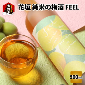 【ふるさと納税】花垣 純米の梅酒 FEEL 500ml[A-036012]|酒 お酒 アルコール 家飲み 宅飲み 晩酌 地酒 純米酒 梅酒 完熟梅 美味しい 送料無料